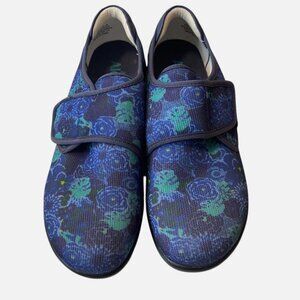 Alegria Spright Baby Bloomer Floral Blue Comfort Strap Shoes Women’s size 9